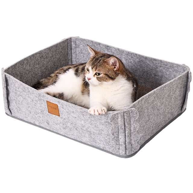 Cat scratching board, indoor cat bed with scratching post, cat scratching board board leisure bed