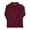 burgundy, variant on Girls’ L/S Fitted Knit Polo with Picot Collar Color: navy Size: 10 - 12