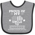 thumbnail image 3 of Inktastic Military Uncle Red Friday Boys or Girls Baby Bib, 3 of 4