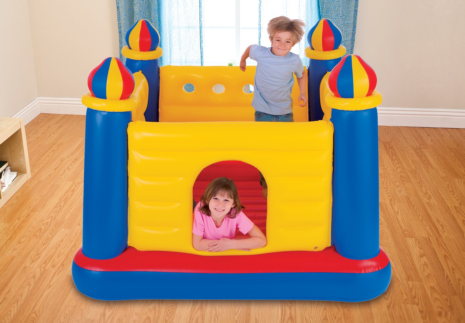 Intex Inflatable Colorful Jump-O-Lene Kids Ball Pit Castle Bouncer for Ages 3-6 - image 4 of 7