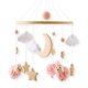 thumbnail image 4 of Decoración de habitación infantil con estilo, cuna, cama, carillones de viento colgantes, madera, antiestrabismo, coordinación mano-ojo, estrella, luna, oveja, cama, campana, 4 of 5