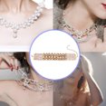 thumbnail image 4 of Qarigey Collar de suéter de aleación, collares de cristal brillante, decoración portátil, adorno de joyería, regalos para Bar, fiesta, diario Ropa, zapatos y accesorios Miscelánea champán Qarigey AP015073-03, 4 of 6