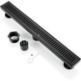 thumbnail image 3 of BOANN  304 Stainless Steel Rectangular Linear Shower Floor Drain in Gold 40" - Nickel, 3 of 5