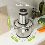LINKChef Electric Food Chopper, 10 Cup Meat Grinder Food Processor Glass Meat for Vegetable Meat Fruit