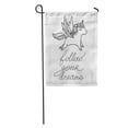 thumbnail image 1 of KDAGR Colorful Unicorn Cute Running Pegasus in The Sky Follow Your Dreams Text Sweet Garden Flag Decorative Flag House Banner 28x40 inch, 1 of 2