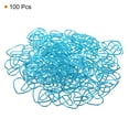 thumbnail image 3 of Uxcell Paper Clip Heart-Shaped Cute Decorative Fun Clips Bookmarks 1.1 Inch Blue, Pack of 100, 3 of 5