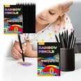 thumbnail image 2 of 12 Large Rainbow Colored Pencils for Drawing Sketching and Coloring - Art Supplies for Adults and Children 12PCS, 2 of 9