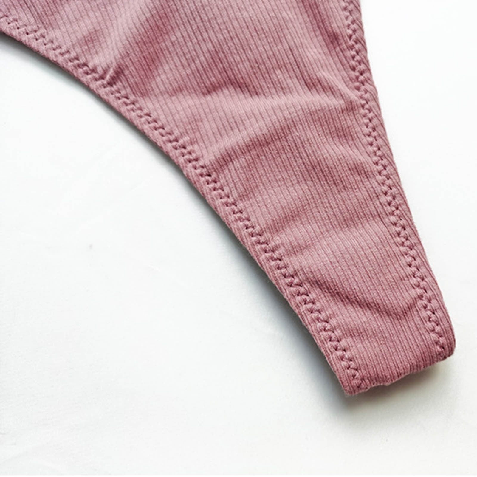 MRULIC panties for women Womens Solid Underwear V String Thong
