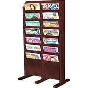 Wood Literature Display, Mahogany