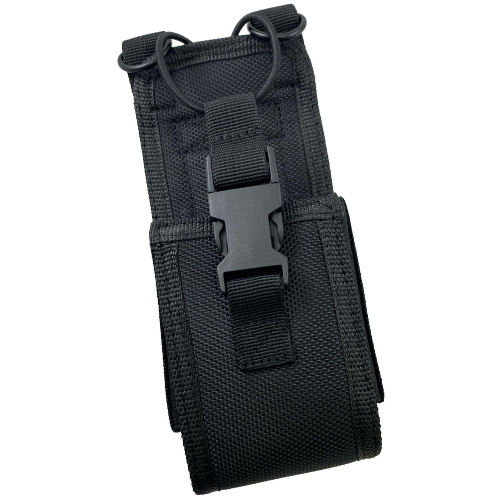 Black Rugged Nylon Radio Case Tactical Holder Holster [Dual Duty