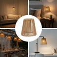 thumbnail image 6 of Wiywef Hand-woven Pendant Lamp Shade Boho Style Ceiling Pendant Lamp Cover Paper Rope Lamp Shade For Ceiling/Wall/Table Lamps, 6 of 7
