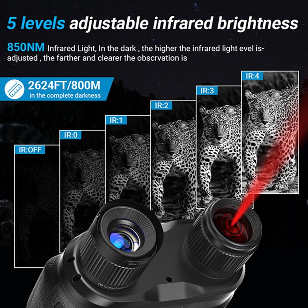 APEXEL Multifunctional Binoculars Long Battery Life HD Day and Night Vision For Hunting