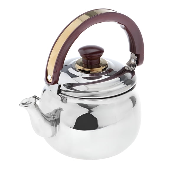 ACDANC 0.6L Small Stainless Steel Tea Kettle, Wood Handle Stovetop Pot