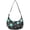 Alien Head and UFO Deep Black Pattern, variant on Alien Head White Pattern Hobo Shoulder Bag, Daily Shoulder Handbag with Adjustable Strap, Water Resistant Gift Ideas for Walking Travel Shopping