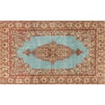 thumbnail image 1 of Ahgly Company Indoor Rectangle Traditional Sage Green Persian Area Rugs, 8' x 12', 1 of 6