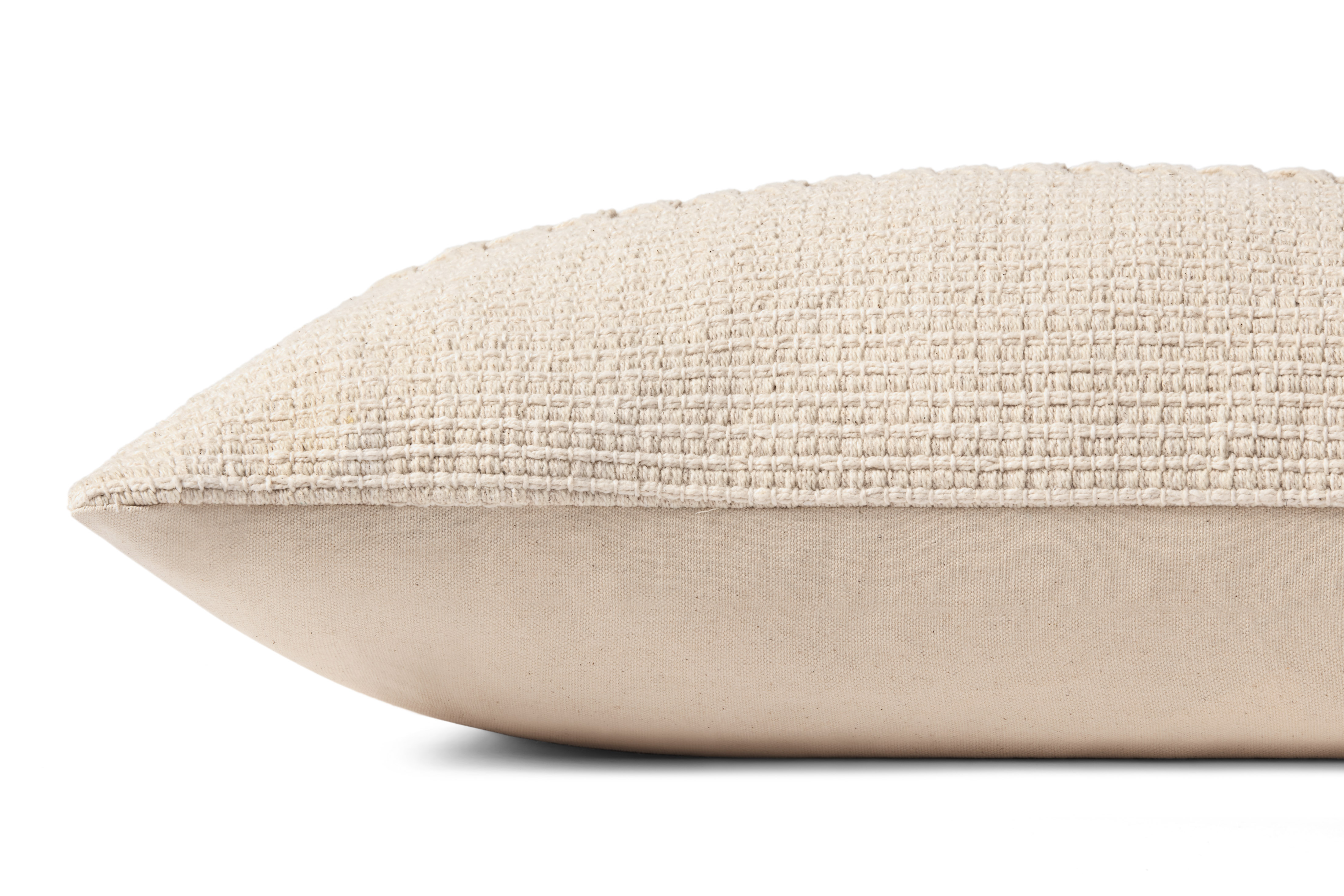 Chris Loves Julia x Loloi Harvey Ivory 12'' x 27'' Decorative Pillow