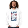 thumbnail image 3 of Street Fighter Vega Rage Cage USA Hoodie Hooded Sweatshirt Men Brisco Brands L, 3 of 6