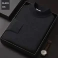 thumbnail image 3 of New 2024 Men's Mock Collar 100% Pure Woolen Sweater Tops Autumn Winter Cashmere Sweater Men Pullover Knitted Warm Sweater Male, 3 of 5