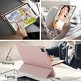 thumbnail image 6 of JETech Case for iPad Pro 12.9-Inch (2022/2021 Model, 6th/5th Generation), Protective Hard Back Shell Soft-Touch Tablet Stand Cover, Auto Wake/Sleep (Rose Gold), 6 of 7
