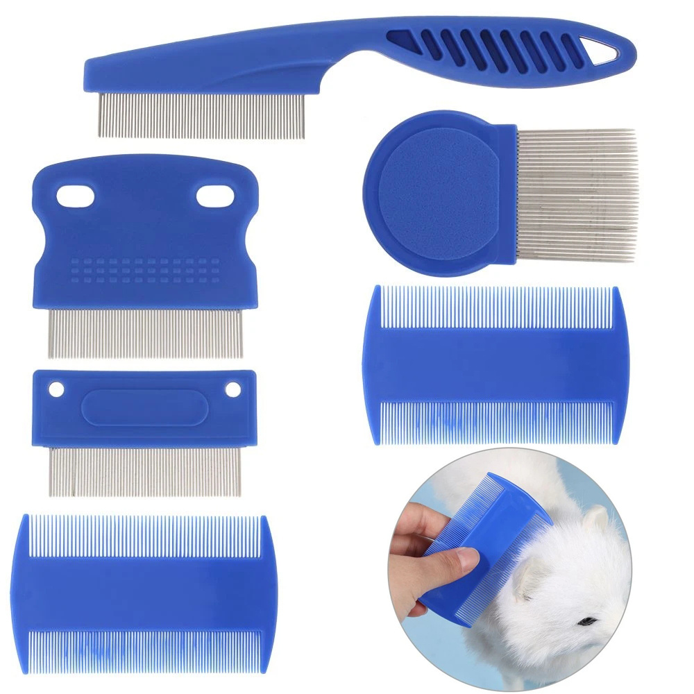 6 Pcs/set Pet Flea Remover Tool Plastic Scratching Hook Remover Pet Cat