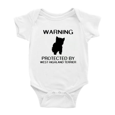 

Warning: Protected by A West Highland Terrier Dog Funny Baby Bodysuits (White 12-18 Months)