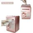 thumbnail image 2 of Electronic Code Piggy Bank Money Counter Safe Box Coin Bank for Boys Girls Password Lock Case (Rose Gold), 2 of 5
