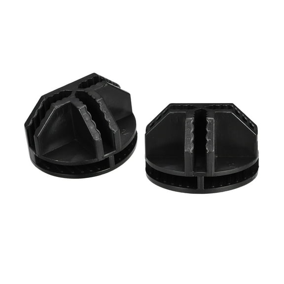 Uxcell 36x23mm Plastic Wire Cube Connectors, Half Grid Buckle Clip, Black, 40Pack