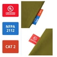 thumbnail image 6 of UNIFU FR Henley Shirt for Men 7OZ Work Shirt NFPA 2112/CAT2 Compliant 100% Cotton Long Sleeve Henley, 6 of 7