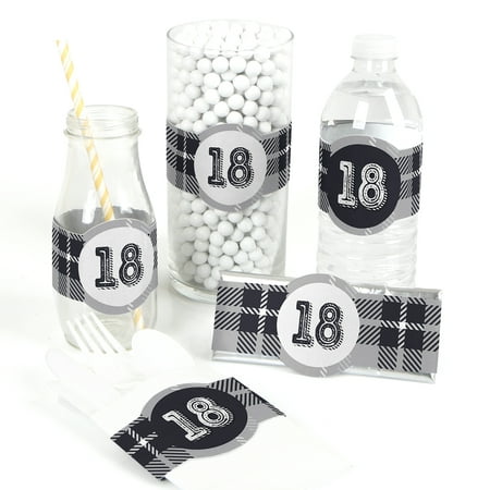 18th Milestone Birthday - Time to Adult - DIY Birthday Party Wrapper Favor - Set of