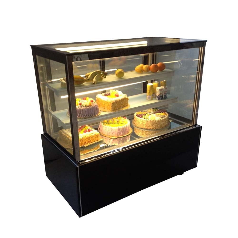 INTBUYING 48" Commercial Floor Type Refrigerated Cake Showcase Bakery