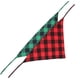 thumbnail image 2 of Juego de 2 bufandas para perros, bufandas triangulares navideñas para mascotas, accesorios para babero, rejilla negra roja y rejilla negra verde Sincero Electrónica, 2 of 4
