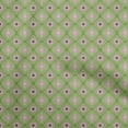 thumbnail image 1 of oneOone Cotton Jersey Light Green Fabric Asian Traditional Block Craft Projects Decor Fabric Printed By The Yard 58 Inch Wide, 1 of 4