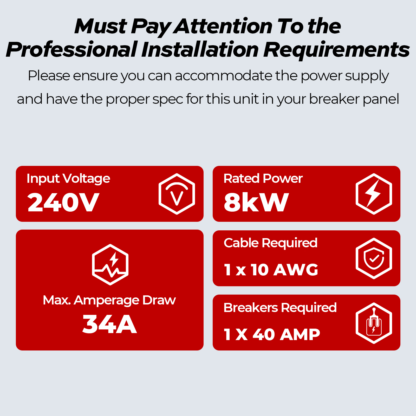 Mizudo EQUIK Classic 8 kW 1.5 GPM 240-Volt Touch Screen Point of Use Electric Tankless Water Heater