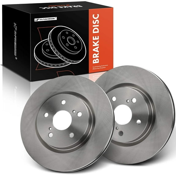 A-Premium 12.01 inch (305mm) Front Vented Disc Brake Rotors Compatible with Select Toyota & Lexus Models - Camry, RAV4, Corolla Cross 2022, ES250, ES300h, ES350, Avalon, C-HR, Venza, UX200, 2-PC Set