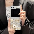 thumbnail image 2 of for Samsung Galaxy Z Flip 5 5G Case,Glitter Diamond Luxury Crystal Rhinestone Pumpkin Car Bowknot Protective Phone Case for Women Girls with Galaxy Z Flip 5 5G (2023), 2 of 12