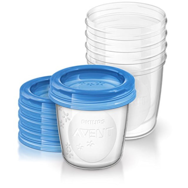Leak Proof BPA-free Breastmilk Storage Starter Set Philips Avent 10-Pack 6 Oz 