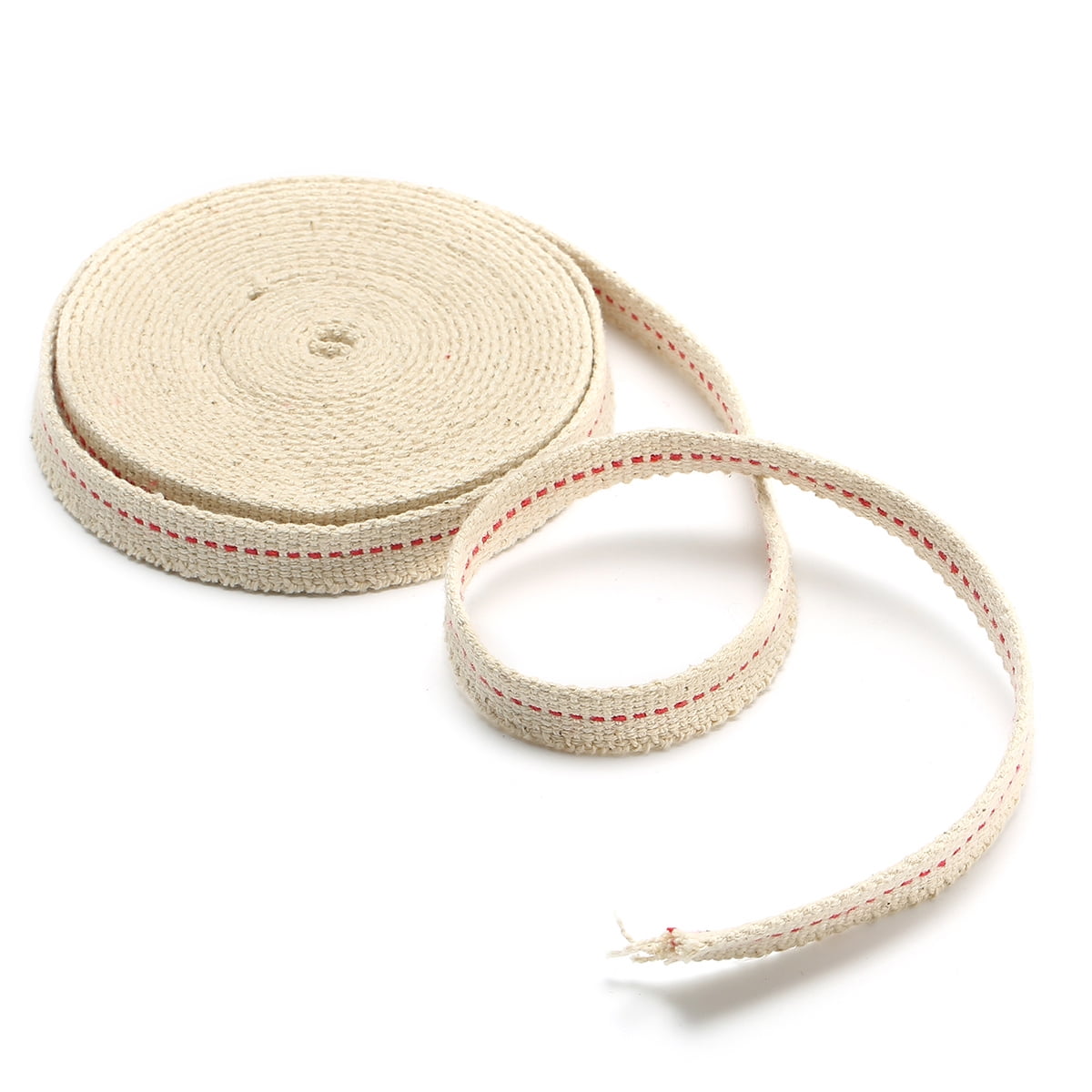 5M/200inch Flat Cotton Oil Lamp Wicks Roll White For Oil Lamps and