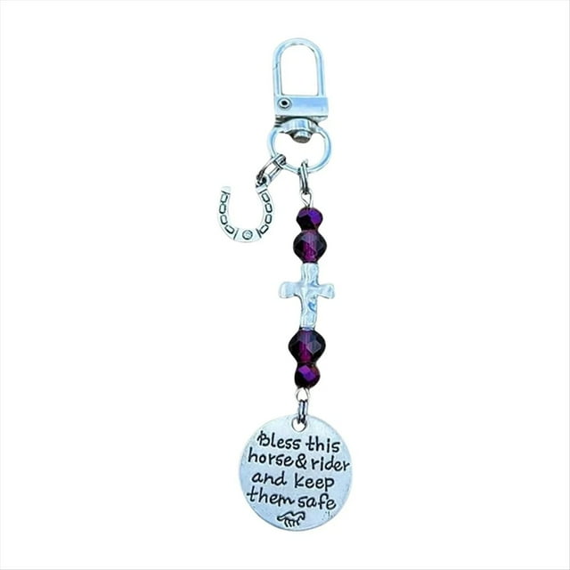 Clip para Amuleto de y Silla de Caballo, Bendice A Este Caballo y Al Jinete, Mantén A el Amuleto de Silla de Montar con , Regalos para Jinete C