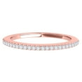 thumbnail image 2 of Mauli Jewels 0.14 Carat Diamond Wedding Band for Women in 4-Prong 14K Solid Rose Gold, 2 of 7