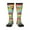 3 Black, variant on Colorful Fish 2 print thigh-high socks, crafted for both men and women with a stretchy, high-opaque design perfect for daily wear