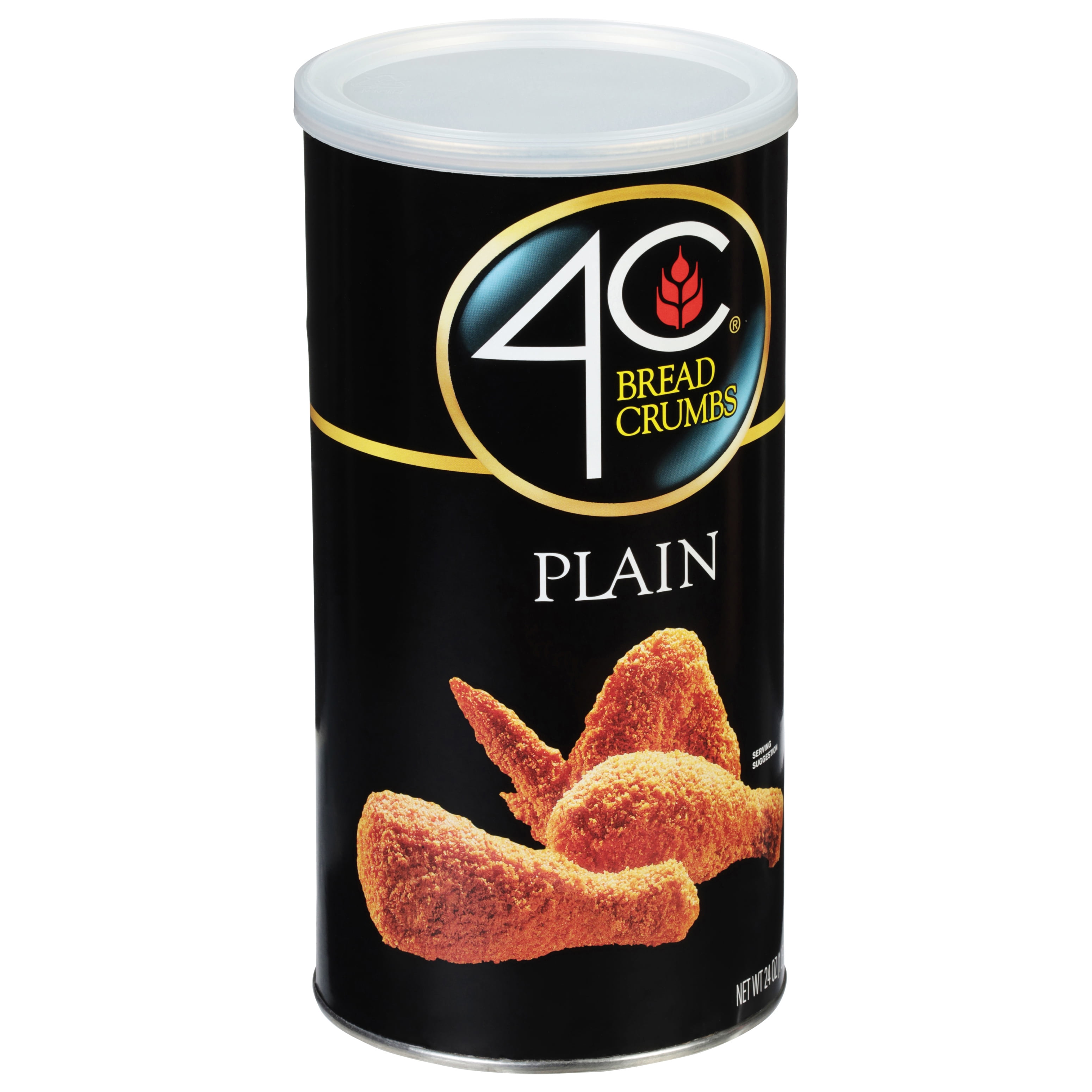 4C Plain Bread Crumbs, 24 oz Canister