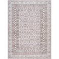 thumbnail image 2 of Mark&Day Washable Rugs, 3x12 Cortnie Cottage Medium Gray Runner Area Rug, Light Gray Dark Brown Medium Gray Carpet for Hallway, Kitchen, Bedroom or Living Room (2'7" x 12' Runner, Machine Washable), 2 of 7