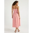 thumbnail image 4 of Free Assembly Women's Sleeveless Square Neck Midi Dress, Sizes XS-XXL, 4 of 5