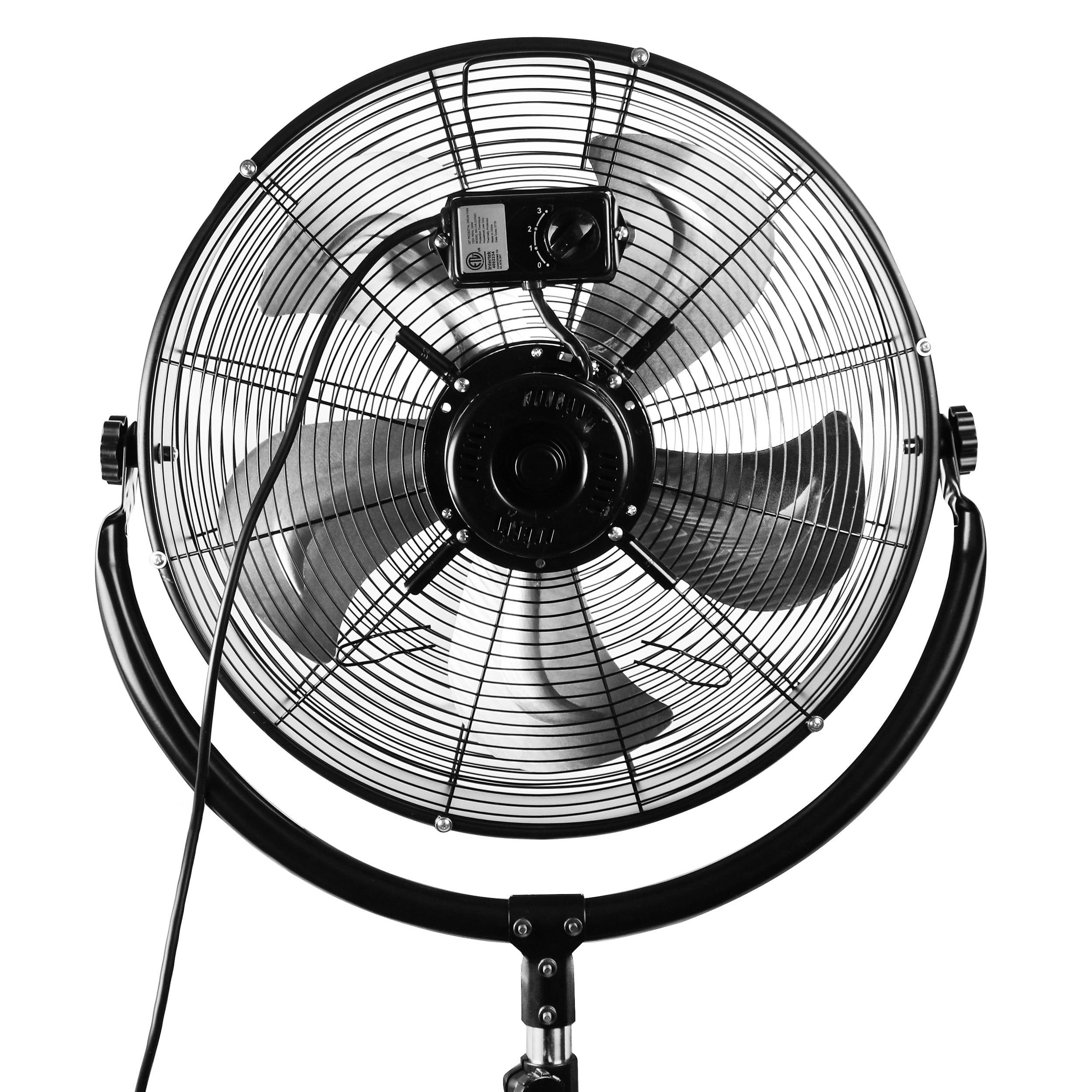 VieAir 20'' 3-Speed High Velocity 360° Tilting Pedestal Industrial Fan