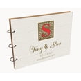 thumbnail image 7 of Darling Souvenir Personalized Engraved Laser Cut Wedding Guest Book Wooden Cover Sign-in Book Registry Guestbook Scrapbook-QM, 7 of 7