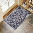 thumbnail image 4 of Bohemian Blue-Purple Door Mat Welcome Door Mat for Front Door, Home Entrance, Yard, Floor, Patio, Non Slip Spring Summer Welcome Mat Indoor Outdoor Doormat 0"*", 4 of 6