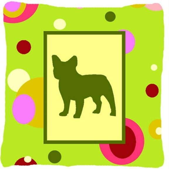 14 x 14 in. French Bulldog Fabric Decorative Pillow