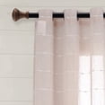 thumbnail image 2 of Lush Decor Panneau de Rideau Texturé à Illets Style Ferme, 38"L x 84"H, Rose, 2 of 5