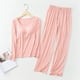 thumbnail image 3 of Ropa de dormir de Modal para el hogar, Pijamas de mujer para conjunto de dos piezas, Pijamas de manga larga, traje femenino para mujer, M-XXL grande de otoño, 3 of 5