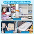 thumbnail image 4 of 15 Piezas Bolsas de Almacenamiento al Vac&iacute;o con Bomba El&eacute;ctrica, Almacenamiento Reutilizable, Bolsas de Compresi&oacute;n para Ahorrar Espacio 80%, Almacenar Edredones ropa A, 4 of 9